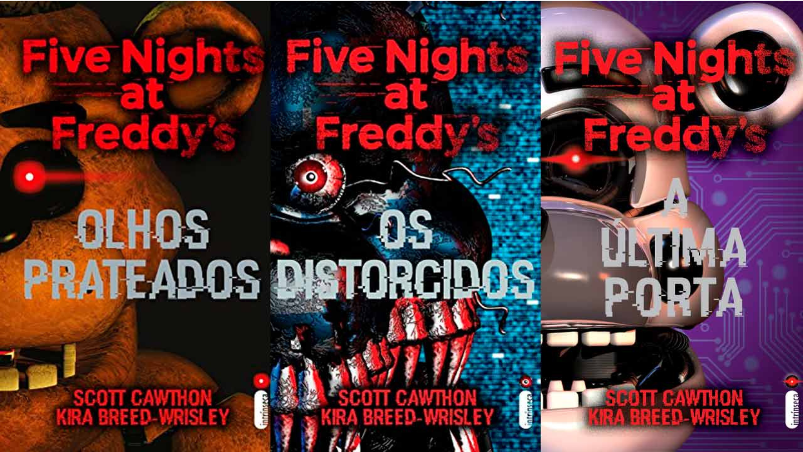 Confira todos os livros da saga Five Nights at Freddy’s